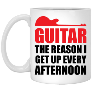 Guitar Afternoon 11 oz. White Mug