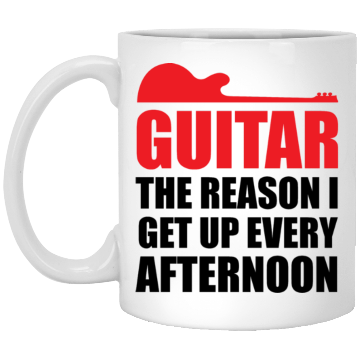 Guitar Afternoon 11 oz. White Mug