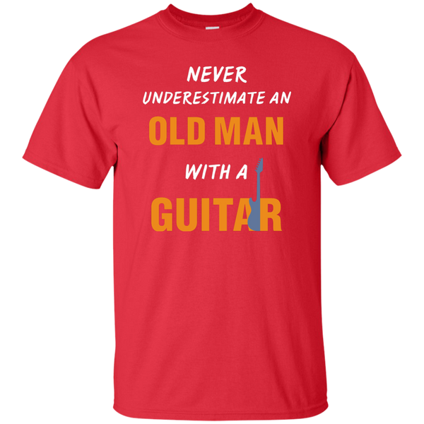 Old Man with Guitar T-Shirt