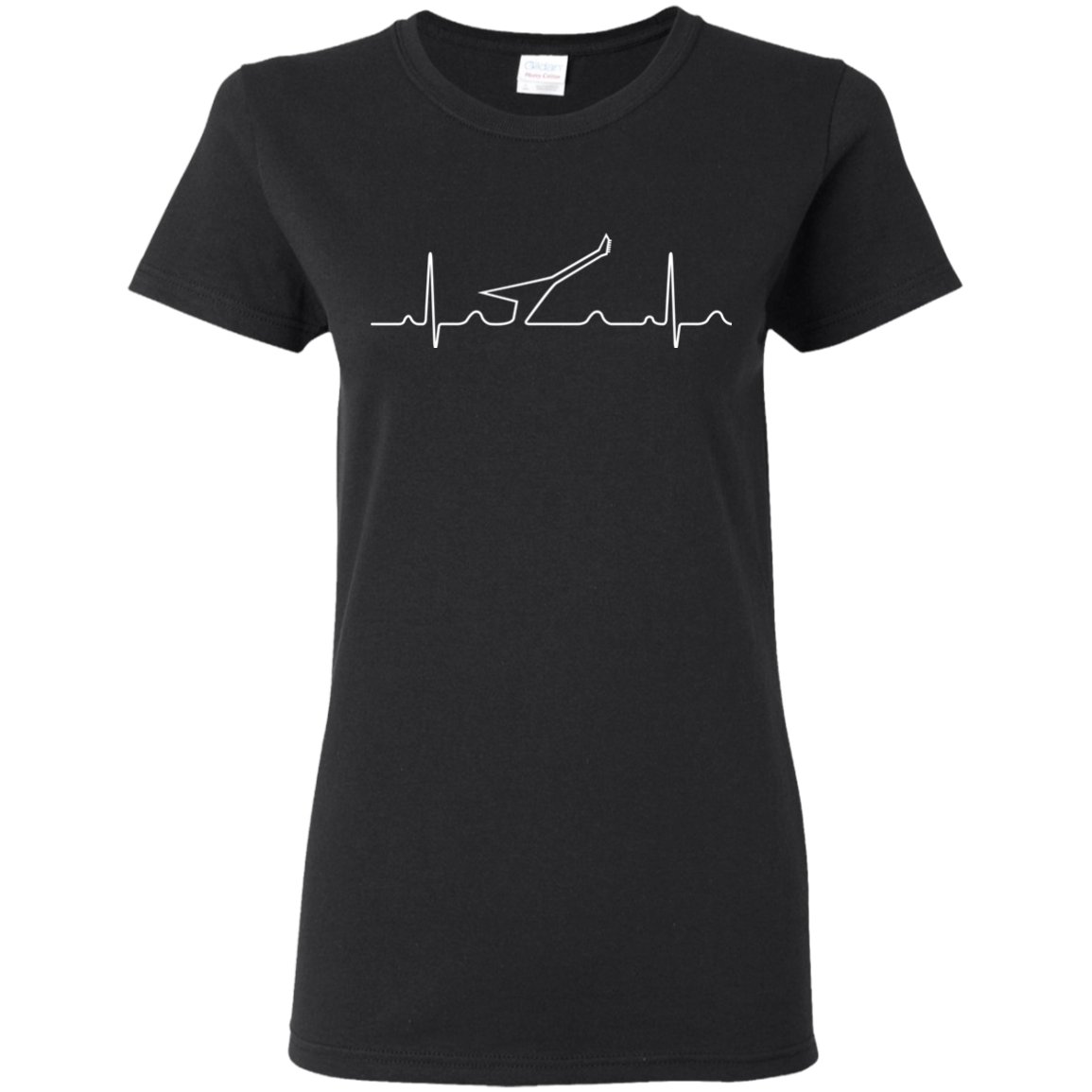 Heartbeat V Guitar Ladies T-Shirt