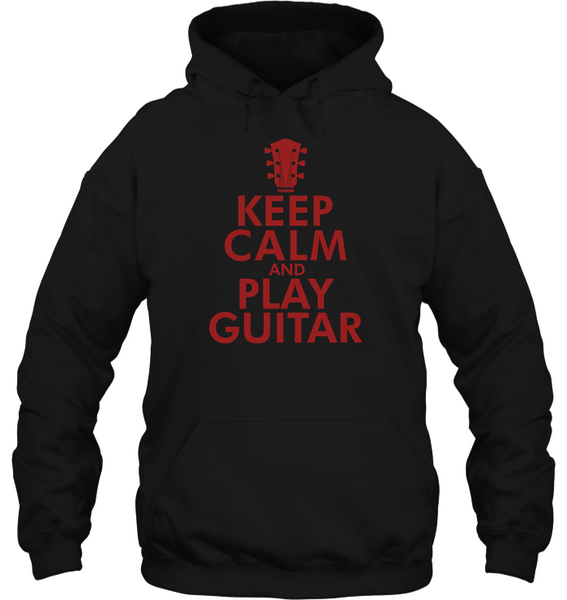 Keep Calm and Play Guitar red