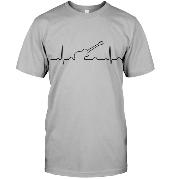 Heartbeat Electric Guitar White T-Shirt